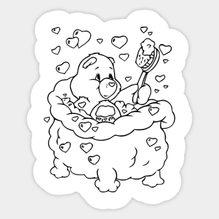 care bear bathe Sticker